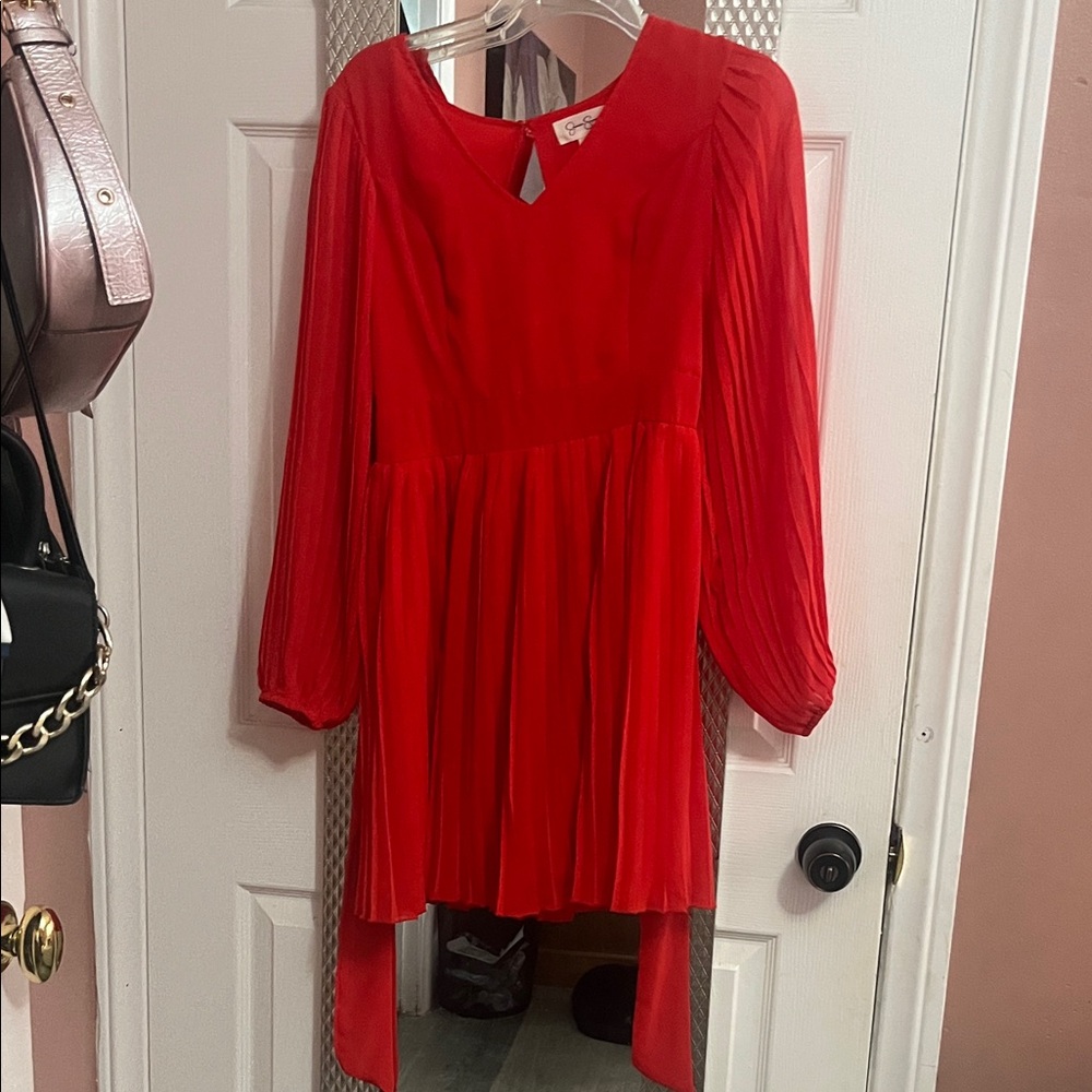 Jessica Simpson Vibrant Red Dress